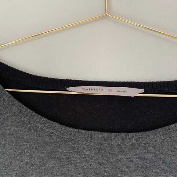 Athleta Black and Grey Two-Tone Sweater - Picture 7 of 10